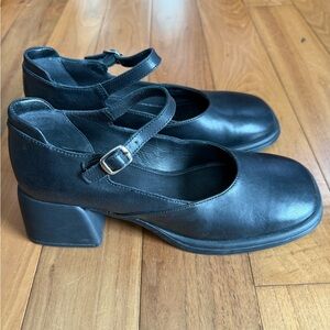 SOLD Black Mary Jane Block Heel Shoes Vagabond Anise